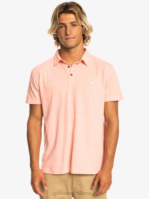 esso Quiksilver uomini polo a maniche corte da crociera al tramonto salmone fresco HTZR480