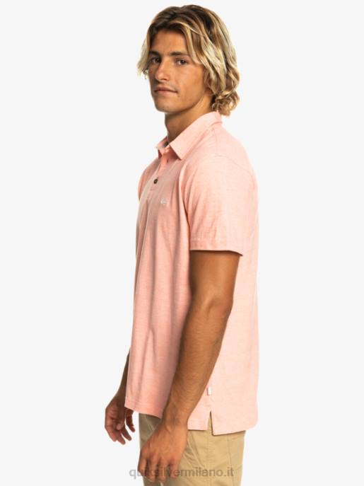 esso Quiksilver uomini polo a maniche corte da crociera al tramonto salmone fresco HTZR480