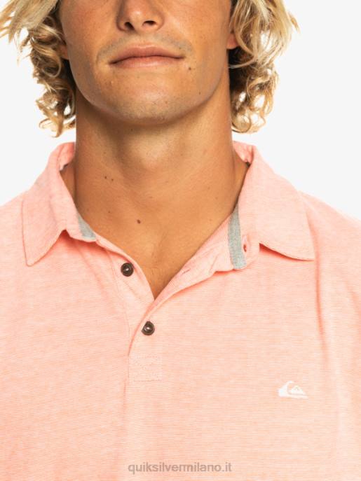 esso Quiksilver uomini polo a maniche corte da crociera al tramonto salmone fresco HTZR480