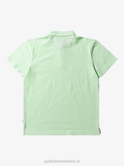 esso Quiksilver uomini polo a maniche corte da crociera al tramonto verde paradiso HTZR479