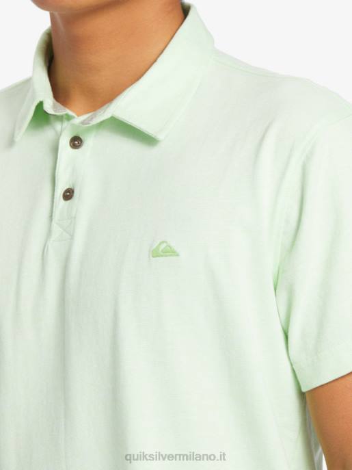 esso Quiksilver uomini polo a maniche corte da crociera al tramonto verde paradiso HTZR479