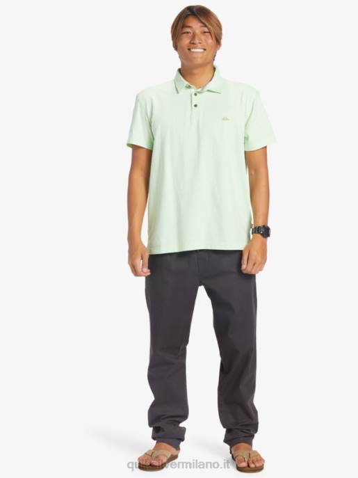 esso Quiksilver uomini polo a maniche corte da crociera al tramonto verde paradiso HTZR479