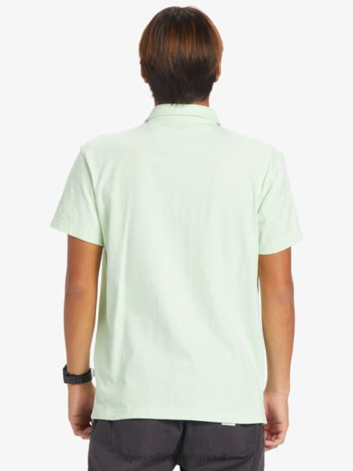 esso Quiksilver uomini polo a maniche corte da crociera al tramonto verde paradiso HTZR479