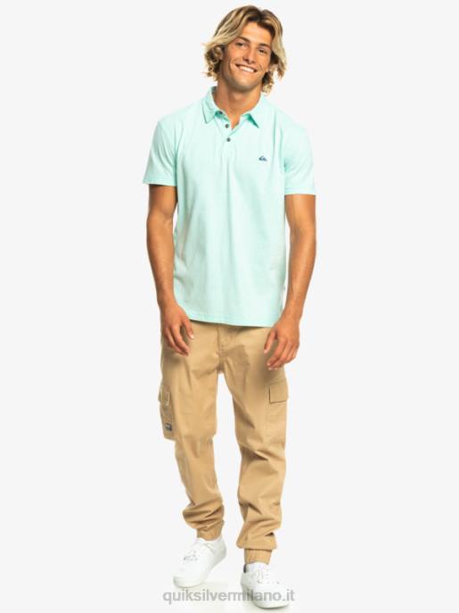 esso Quiksilver uomini polo a maniche corte da crociera al tramonto vetro da spiaggia HTZR481