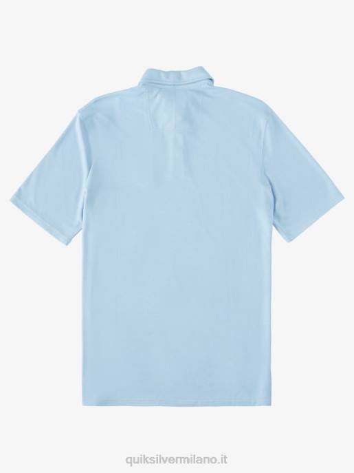 esso Quiksilver uomini polo manica corta waterman pallanuoto blu crepuscolo HTZR248