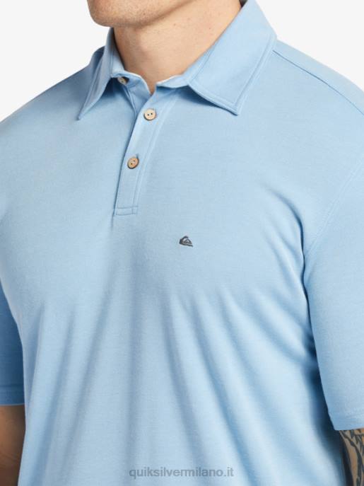 esso Quiksilver uomini polo manica corta waterman pallanuoto blu crepuscolo HTZR248