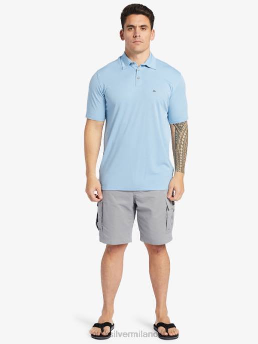 esso Quiksilver uomini polo manica corta waterman pallanuoto blu crepuscolo HTZR248