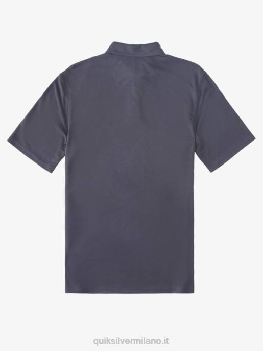 esso Quiksilver uomini polo manica corta waterman pallanuoto notti blu HTZR250