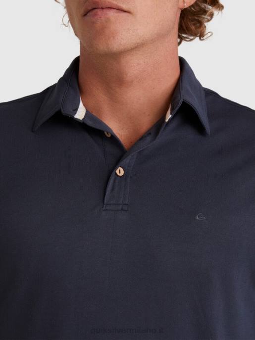 esso Quiksilver uomini polo manica corta waterman pallanuoto notti blu HTZR250