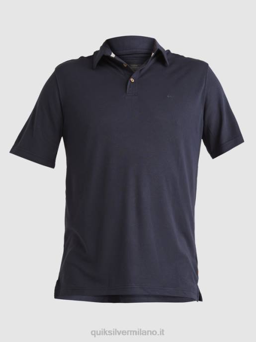 esso Quiksilver uomini polo manica corta waterman pallanuoto notti blu HTZR250