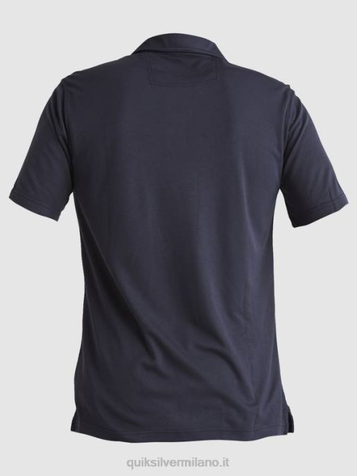 esso Quiksilver uomini polo manica corta waterman pallanuoto notti blu HTZR250