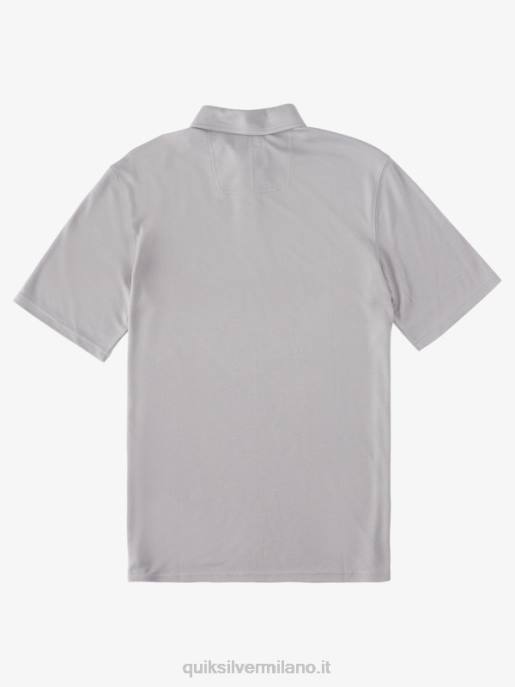 esso Quiksilver uomini polo manica corta waterman pallanuoto pelle di squalo HTZR247