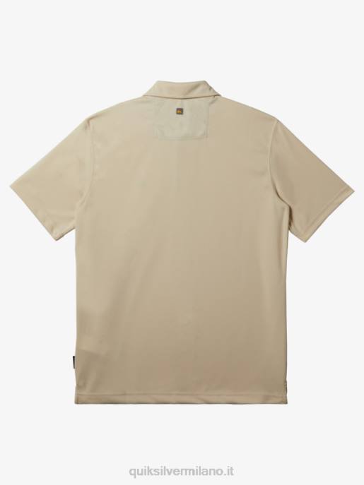 esso Quiksilver uomini polo waterman manica corta acqua riso integrale HTZR95