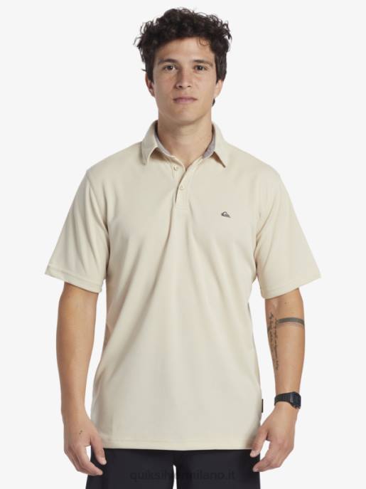 esso Quiksilver uomini polo waterman manica corta acqua riso integrale HTZR95