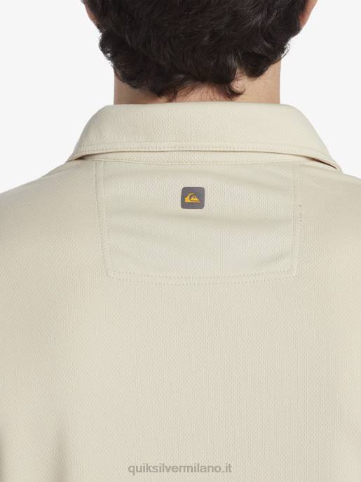 esso Quiksilver uomini polo waterman manica corta acqua riso integrale HTZR95