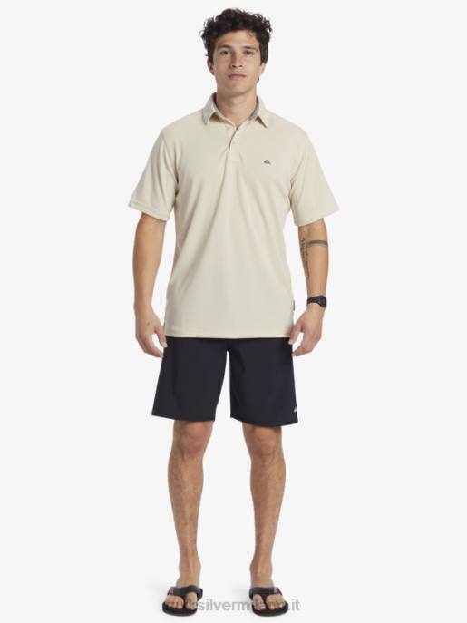 esso Quiksilver uomini polo waterman manica corta acqua riso integrale HTZR95
