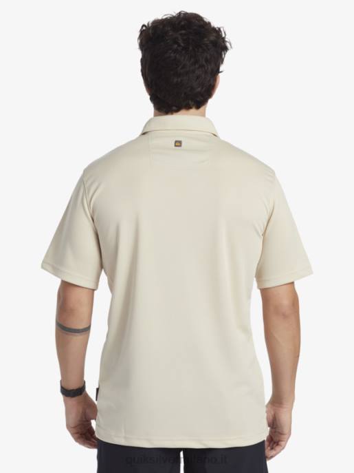 esso Quiksilver uomini polo waterman manica corta acqua riso integrale HTZR95