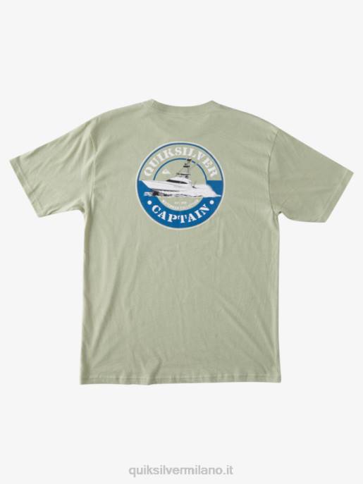 esso Quiksilver uomini t-shirt da viaggio dei capitani tè HTZR1373