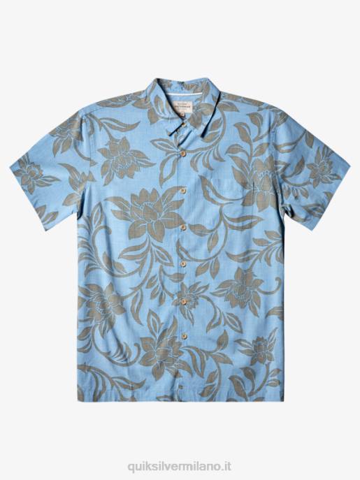 esso Quiksilver uomini waterman ogni fine settimana camicia a maniche corte blu crepuscolo ogni fine settimana w HTZR289