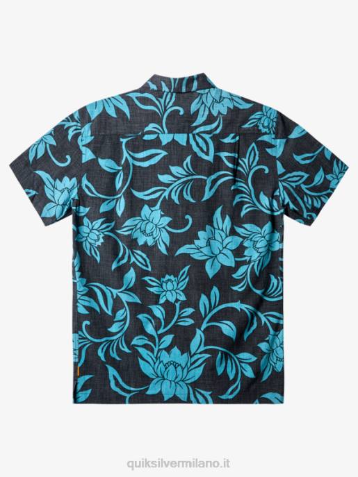 esso Quiksilver uomini waterman ogni fine settimana camicia a maniche corte nero ogni fine settimana w HTZR287