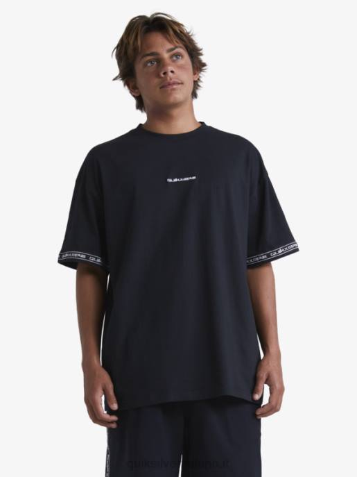 esso Quiksilver x Stab uomini Maglietta anni \'90 nero HTZR1865