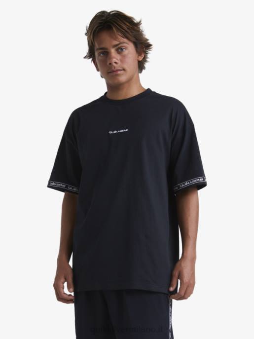 esso Quiksilver x Stab uomini Maglietta anni \'90 nero HTZR1865