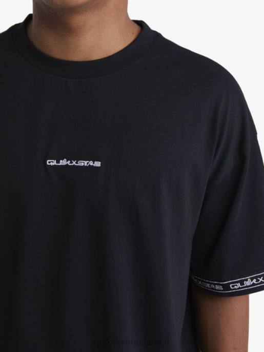 esso Quiksilver x Stab uomini Maglietta anni \'90 nero HTZR1865