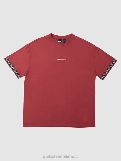 esso Quiksilver x Stab uomini Maglietta anni \'90 vino rubino HTZR1864