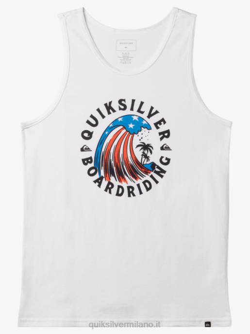 esso Quiksilver uomini casa del carro armato dell'onda bianco HTZR154