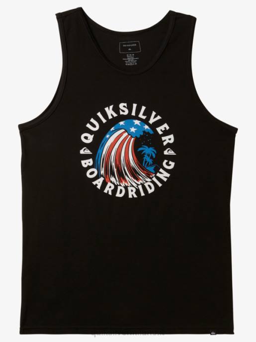 esso Quiksilver uomini casa del carro armato dell'onda nero HTZR155
