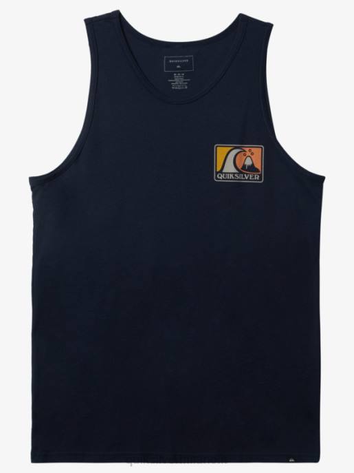esso Quiksilver uomini morbido serbatoio a bolle blazer blu scuro HTZR166