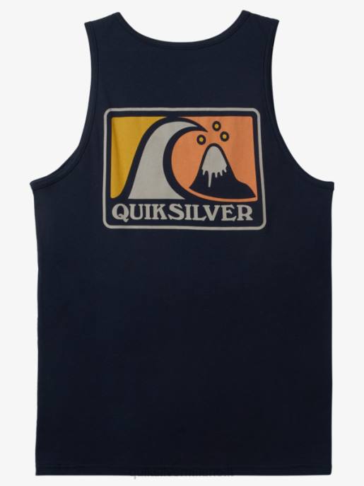 esso Quiksilver uomini morbido serbatoio a bolle blazer blu scuro HTZR166
