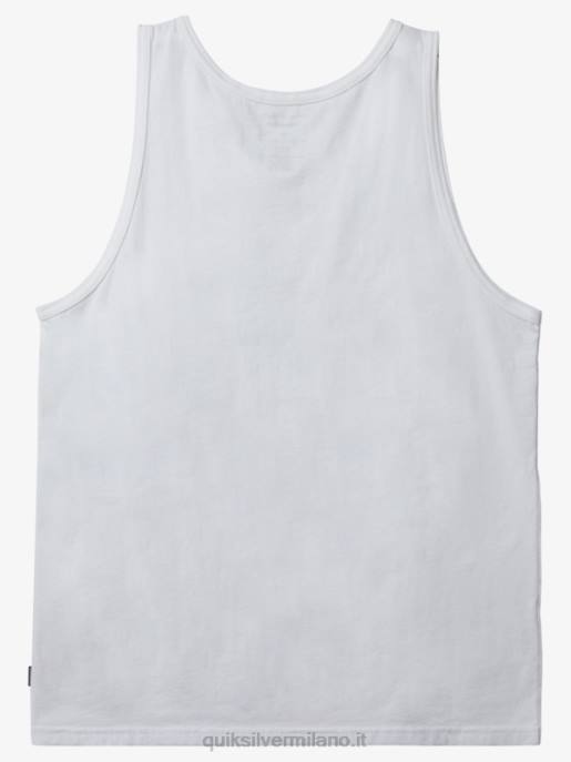 esso Quiksilver uomini t-shirt serbatoio omni tasca bianco HTZR557