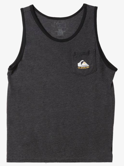 esso Quiksilver uomini t-shirt serbatoio omni tasca erica carbone HTZR555