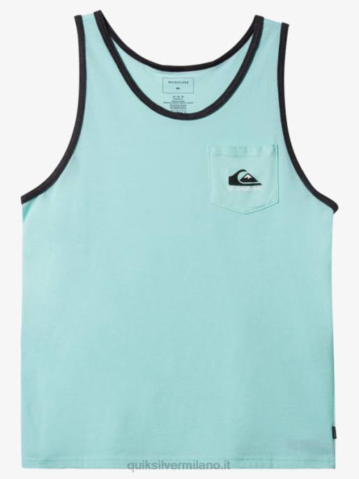 esso Quiksilver uomini t-shirt serbatoio omni tasca erica di vetro da spiaggia HTZR559