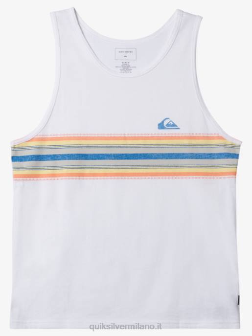 esso Quiksilver uomini t-shirt serbatoio snella bianco HTZR1338