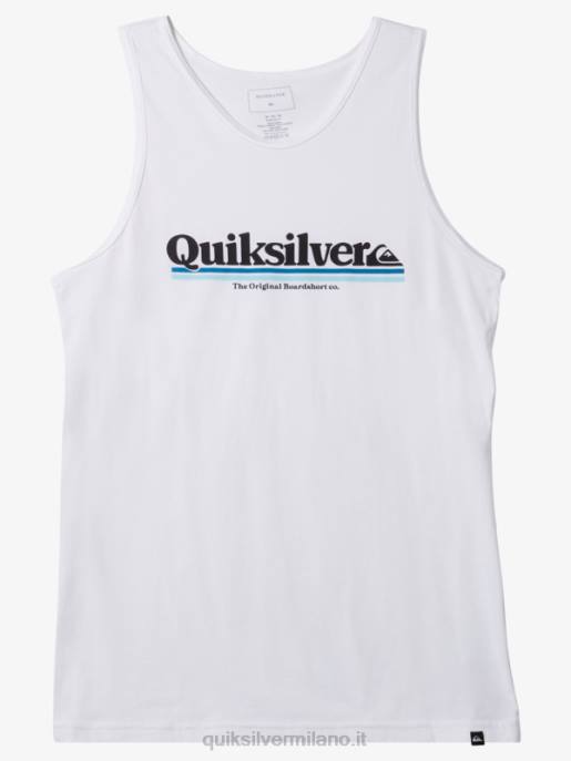 esso Quiksilver uomini tra le linee serbatoio bianco HTZR1004