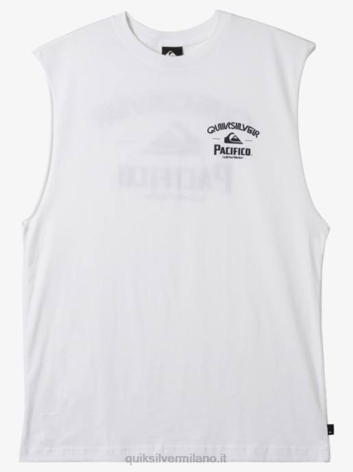 esso Quiksilver x Pacifico uomini carro armato sparatutto dritto bianco HTZR3