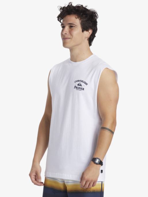 esso Quiksilver x Pacifico uomini carro armato sparatutto dritto bianco HTZR3