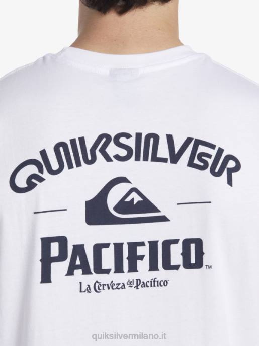 esso Quiksilver x Pacifico uomini carro armato sparatutto dritto bianco HTZR3