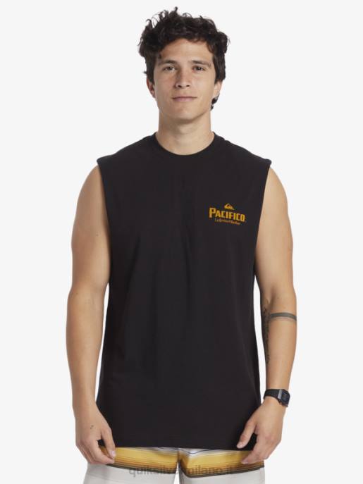 esso Quiksilver x Pacifico uomini carro armato sparatutto dritto nero HTZR4
