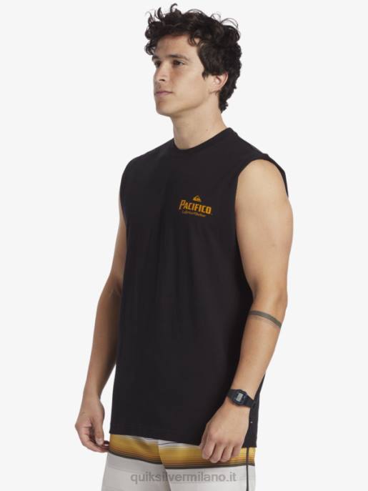esso Quiksilver x Pacifico uomini carro armato sparatutto dritto nero HTZR4
