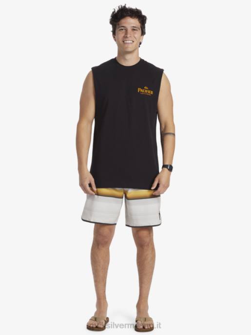 esso Quiksilver x Pacifico uomini carro armato sparatutto dritto nero HTZR4