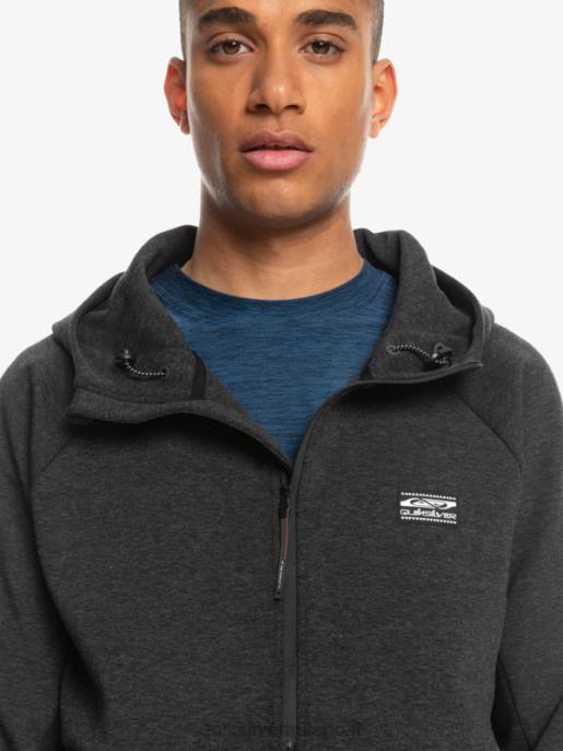 esso Quiksilver uomini calpesta la felpa con mezza zip erica fantasma HTZR1370