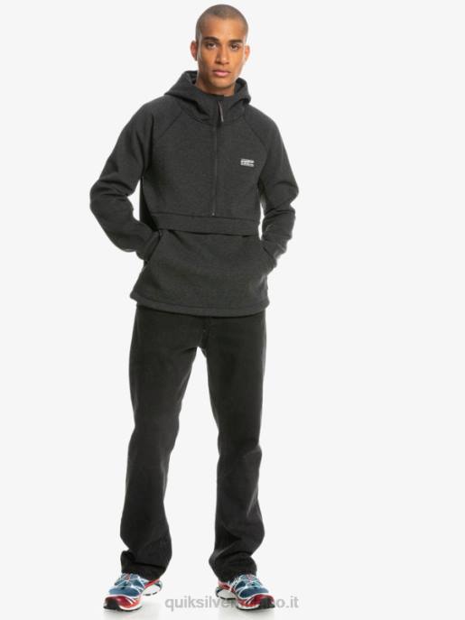 esso Quiksilver uomini calpesta la felpa con mezza zip erica fantasma HTZR1370