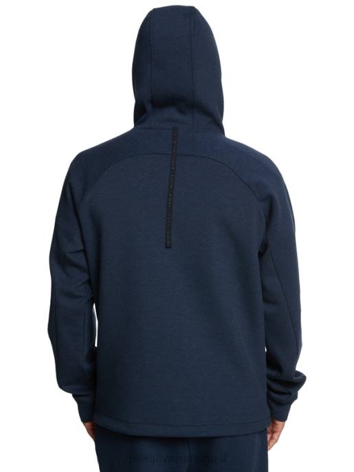 esso Quiksilver uomini calpesta la felpa con mezza zip insegne blu erica HTZR1371