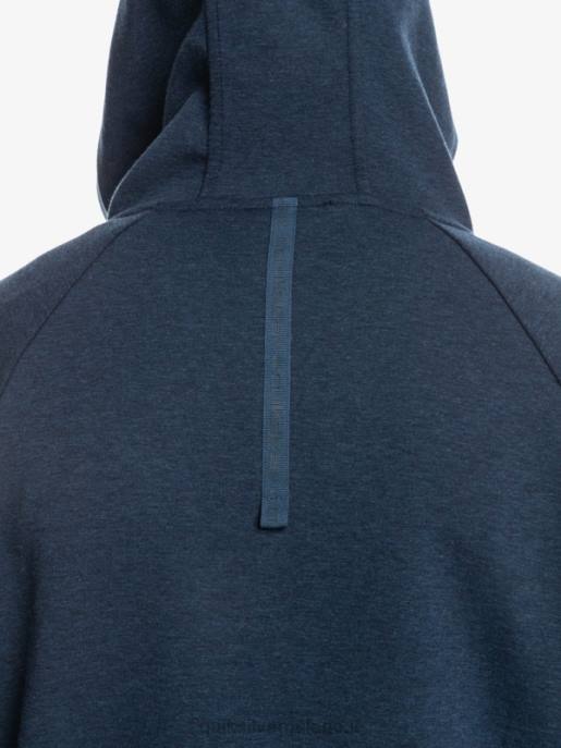 esso Quiksilver uomini calpesta la felpa con mezza zip insegne blu erica HTZR1371