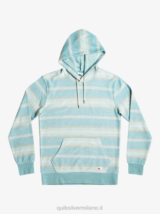 esso Quiksilver uomini fantastica felpa con cappuccio otway striscia otway blu brittany HTZR581