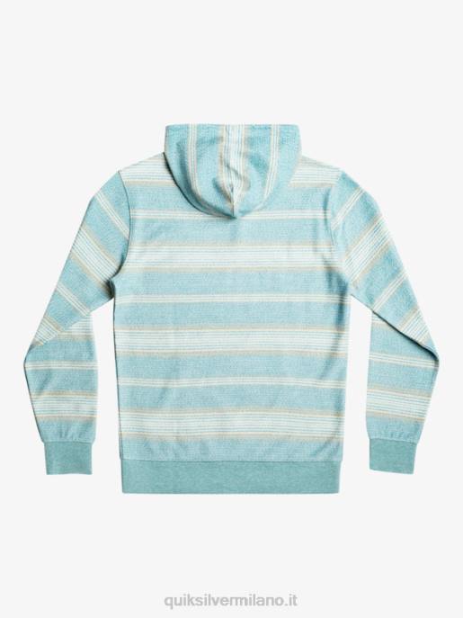 esso Quiksilver uomini fantastica felpa con cappuccio otway striscia otway blu brittany HTZR581