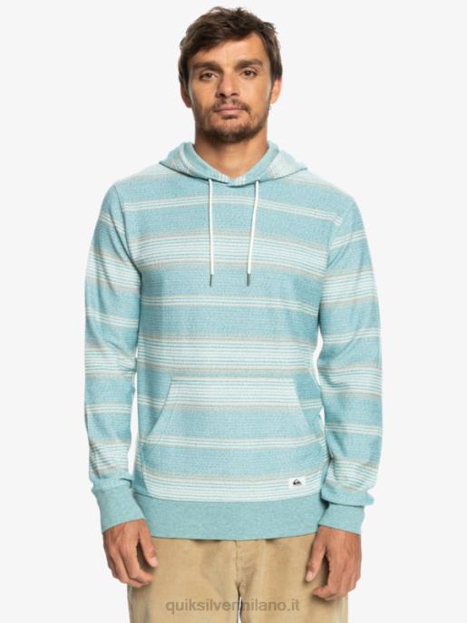 esso Quiksilver uomini fantastica felpa con cappuccio otway striscia otway blu brittany HTZR581